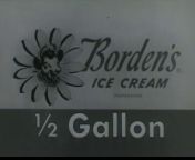 Borden&#39;s ice cream cow bell (ice cream bell) TV commercial. The cast of the 1950s and 1960s adventure TV show - &#92;