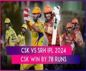 Chennai Super Kings snapped a two-match losing streak with a 78-run win over Sunrisers Hyderabad in IPL 2024 on April 28. This was CSK&#39;s fifth win of the season.&#60;br/&#62;