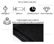 Discover the luxurious feel of our 850gsm thick French terry fabric in this comprehensive color card video.100% cotton french terry knit cloth fabric hot sale @ https://binbinfabric.com/store/high-quality-terry-fabric-for-sale-shop-wholesale-terry-cloth-fabric/100-soft-organic-cotton-heavy-black-terry-cloth-fabric-yard/