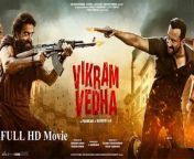 Vikram, an honest police officer, aims to put an end to Vedha, a dreaded gangster. Following the baseline of a famous Indian folktale, the duo swaps stories and riddles rather than bullets and knives. Tune in to watch the surprising twists and turns!&#60;br/&#62;Vikram Vedha is a 2022 Indian Hindi-language neo-noir action thriller film directed and co-written by Pushkar–Gayathri and jointly produced by YNOT Studios, Friday Filmworks, Reliance Entertainment, T-Series Films and Jio Studios. A remake of the director duo&#39;s 2017 Tamil film of the same name, it is inspired by the Indian folktale Vetala Panchavimshati and stars Saif Ali Khan and Hrithik Roshan as the titular anti-heroes.[4] Radhika Apte, Rohit Saraf and Yogita Bihani play supporting roles. In the film, a police officer sets out to track down and kill a dreaded gangster.&#60;br/&#62;&#60;br/&#62;The film, announced in March 2018, marks Khan and Roshan&#39;s second collaboration, 20 years after having starred together in Na Tum Jaano Na Hum (2002). Production began in October 2021 and wrapped in June 2022, taking place mostly in Abu Dhabi and Lucknow. The film has music by Sam C. S. and Vishal–Shekhar, and cinematography by P. S. Vinod&#60;br/&#62;&#60;br/&#62;