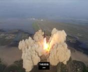 Watch how SpaceX&#39;s fully integrated Starship and Super Heavy rocket launches during a test flight but failed to separate and ended with Rapid Unplanned Disassembly (RUD) a few minutes into flight.&#60;br/&#62;&#60;br/&#62;Credit: SpaceX