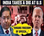 India urges a balanced approach between freedom of expression and public safety amid pro-Palestine protests in the US. Spokesperson Randhir Jaiswal stresses democracies are judged by domestic actions. Arrests follow demonstrations at major universities, demanding ties cut with Israeli institutions. &#60;br/&#62; &#60;br/&#62; &#60;br/&#62;#India #US #RandhirJaiswal #IndiaUSrelations #MatthewMiller #SJaishankar #Jaishankar #Worldnews #Oneinda #Oneindia news &#60;br/&#62;~HT.178~ED.101~GR.124~