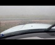 This person witnessed an intense hail storm in Texas while sitting inside their truck. The severity of the hail broke away the wiper on the truck&#39;s windshield.
