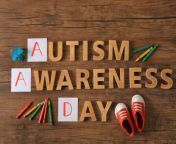 Today Is , World Autism &#60;br/&#62;Awareness Day.&#60;br/&#62;April 2, World Autism Awareness Day, &#60;br/&#62;kicks off World Autism Month.&#60;br/&#62;The special day and month, &#60;br/&#62;marked by the color blue, &#60;br/&#62;is meant to increase the &#60;br/&#62;understanding of autism.&#60;br/&#62;In 2023, the CDC reported that 1 in 36 U.S. children has an autism spectrum disorder.&#60;br/&#62;A lot of research is being &#60;br/&#62;conducted on the disorder.&#60;br/&#62;and several groups have been formed &#60;br/&#62;to raise more money for research.&#60;br/&#62;Signs of autism can present &#60;br/&#62;themselves in children as &#60;br/&#62;young as 6 months old.&#60;br/&#62;The symptoms become &#60;br/&#62;more prevalent around &#60;br/&#62;2 and 3 years old.&#60;br/&#62;According to Autism Speaks, &#60;br/&#62;symptoms include sensory sensitivities, &#60;br/&#62;gastrointestinal disorders.&#60;br/&#62;seizures and sleep issues, anxiety, &#60;br/&#62;depression and attention issues