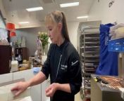 Hayley Tibbett from Indulge Fine Belgian Chocolates shows how Easter eggs are made. 27.03.24