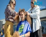 Kings Meadow High students go bald for the World&#39;s Greatest Shave. Video by Aaron Smith and Paul Scambler
