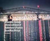 Dramatic footage shows COLLAPSE of Baltimore’s Francis Scott Key Bridge&#60;br/&#62;#BridgeCollapse&#60;br/&#62;#BaltimoreBridge&#60;br/&#62;#FrancisScottKeyBridge&#60;br/&#62;#BridgeDrama&#60;br/&#62;#BaltimoreIncident&#60;br/&#62;#EmergencyResponse&#60;br/&#62;#BreakingNews&#60;br/&#62;#InfrastructureAlert&#60;br/&#62;#SafetyConcerns&#60;br/&#62;#CityTraffic&#60;br/&#62;#BridgeSafety&#60;br/&#62;#UrbanDisaster&#60;br/&#62;#PublicSafety&#60;br/&#62;#TrafficUpdate&#60;br/&#62;#BridgeEngineering