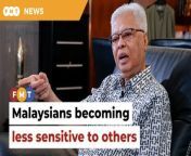 The former prime minister says there is a need for the country’s plural society to respect one another and understand the different cultures.&#60;br/&#62;&#60;br/&#62;Read More: &#60;br/&#62;https://www.freemalaysiatoday.com/category/nation/2024/04/03/malaysians-have-become-less-sensitive-towards-others-says-ismail-sabri/&#60;br/&#62;&#60;br/&#62;Laporan Lanjut: &#60;br/&#62;https://www.freemalaysiatoday.com/category/bahasa/tempatan/2024/04/03/stoking-kalimah-allah-sensitiviti-rakyat-semakin-menurun-kata-ismail/&#60;br/&#62;&#60;br/&#62;Free Malaysia Today is an independent, bi-lingual news portal with a focus on Malaysian current affairs.&#60;br/&#62;&#60;br/&#62;Subscribe to our channel - http://bit.ly/2Qo08ry&#60;br/&#62;------------------------------------------------------------------------------------------------------------------------------------------------------&#60;br/&#62;Check us out at https://www.freemalaysiatoday.com&#60;br/&#62;Follow FMT on Facebook: https://bit.ly/49JJoo5&#60;br/&#62;Follow FMT on Dailymotion: https://bit.ly/2WGITHM&#60;br/&#62;Follow FMT on X: https://bit.ly/48zARSW &#60;br/&#62;Follow FMT on Instagram: https://bit.ly/48Cq76h&#60;br/&#62;Follow FMT on TikTok : https://bit.ly/3uKuQFp&#60;br/&#62;Follow FMT Berita on TikTok: https://bit.ly/48vpnQG &#60;br/&#62;Follow FMT Telegram - https://bit.ly/42VyzMX&#60;br/&#62;Follow FMT LinkedIn - https://bit.ly/42YytEb&#60;br/&#62;Follow FMT Lifestyle on Instagram: https://bit.ly/42WrsUj&#60;br/&#62;Follow FMT on WhatsApp: https://bit.ly/49GMbxW &#60;br/&#62;------------------------------------------------------------------------------------------------------------------------------------------------------&#60;br/&#62;Download FMT News App:&#60;br/&#62;Google Play – http://bit.ly/2YSuV46&#60;br/&#62;App Store – https://apple.co/2HNH7gZ&#60;br/&#62;Huawei AppGallery - https://bit.ly/2D2OpNP&#60;br/&#62;&#60;br/&#62;#FMTNews #IsmailSabriYaakob #KKMart #Sensitive