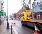 Traffic chaos around Chapel Ash, Wolverhampton, due to temporary traffic lights.