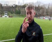Aberystwyth Town Women manager Josh jones reacts to Wreham defeat