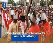 Hundreds of devout Catholics participated in the Way of the Cross procession, marking the crucifixion of Jesus Christ on Good Friday which began at the Holy Family Basilica.