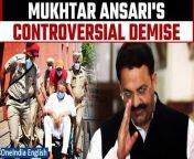 Join us as we delve into the shocking death of Mukhtar Ansari, a once-feared gangster who transitioned into politics. Amidst claims of &#39;slow poison&#39; by his family, Ansari&#39;s passing raises questions about his controversial life and legacy. Explore the complex journey of a man whose life oscillated between crime and politics, culminating in a tragic end marked by cardiac arrest. &#60;br/&#62; &#60;br/&#62;#MukhtarAnsari #MukhtarAnsariDemise #MukhtarAnsariPassesAway #SamajwadiParty #GangsterMukhtarAnsari #PoliticianMukhtarAnsari #MukhtarAnsariSon #MukhtarAnsariControversy #UttarPradesh #UPNews #Oneindia&#60;br/&#62;~PR.274~ED.101~