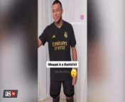 AI Video shows Mbappé in Real Madrid shirt from live wet shirt