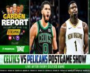 The Garden Report goes live following the Celtics game vs the Pelicans. Catch the Celtics Postgame Show featuring Bobby Manning, Jimmy Toscano, and A. Sherrod Blakely as they offer insights and analysis from Boston&#39;s game in New Orleans.&#60;br/&#62;&#60;br/&#62;This episode of the Garden Report is brought to you by:&#60;br/&#62;&#60;br/&#62;Get in on the excitement with PrizePicks, America’s No. 1 Fantasy Sports App, where you can turn your hoops knowledge into serious cash. Download the app today and use code CLNS for a first deposit match up to &#36;100! Pick more. Pick less. It’s that Easy! &#60;br/&#62;&#60;br/&#62;Nutrafol Men! Take the first step to visibly thicker, healthier hair. For a limited time, Nutrafol is offering our listeners ten dollars off your first month’s subscription and free shipping when you go to Nutrafol.com/MEN and enter the promo code GARDEN!&#60;br/&#62;&#60;br/&#62;Football season may be over, but the action on the floor is heating up. Whether it’s Tournament Season or the fight for playoff homecourt, there’s no shortage of high stakes basketball moments this time of year. Quick withdrawals, easy gameplay and an enormous selection of players and stat types are what make PrizePicks the #1 daily fantasy sports app!&#60;br/&#62;&#60;br/&#62;#Celtics #NBA #GardenReport #CLNS